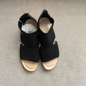 Black Open-Toe Sandals